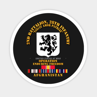 2nd Bn, 28th Infantry - OEF - Afghanistan w SVC Magnet